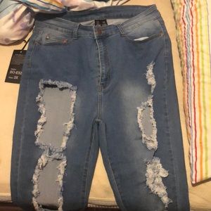 Fashion nova distressed jeans
